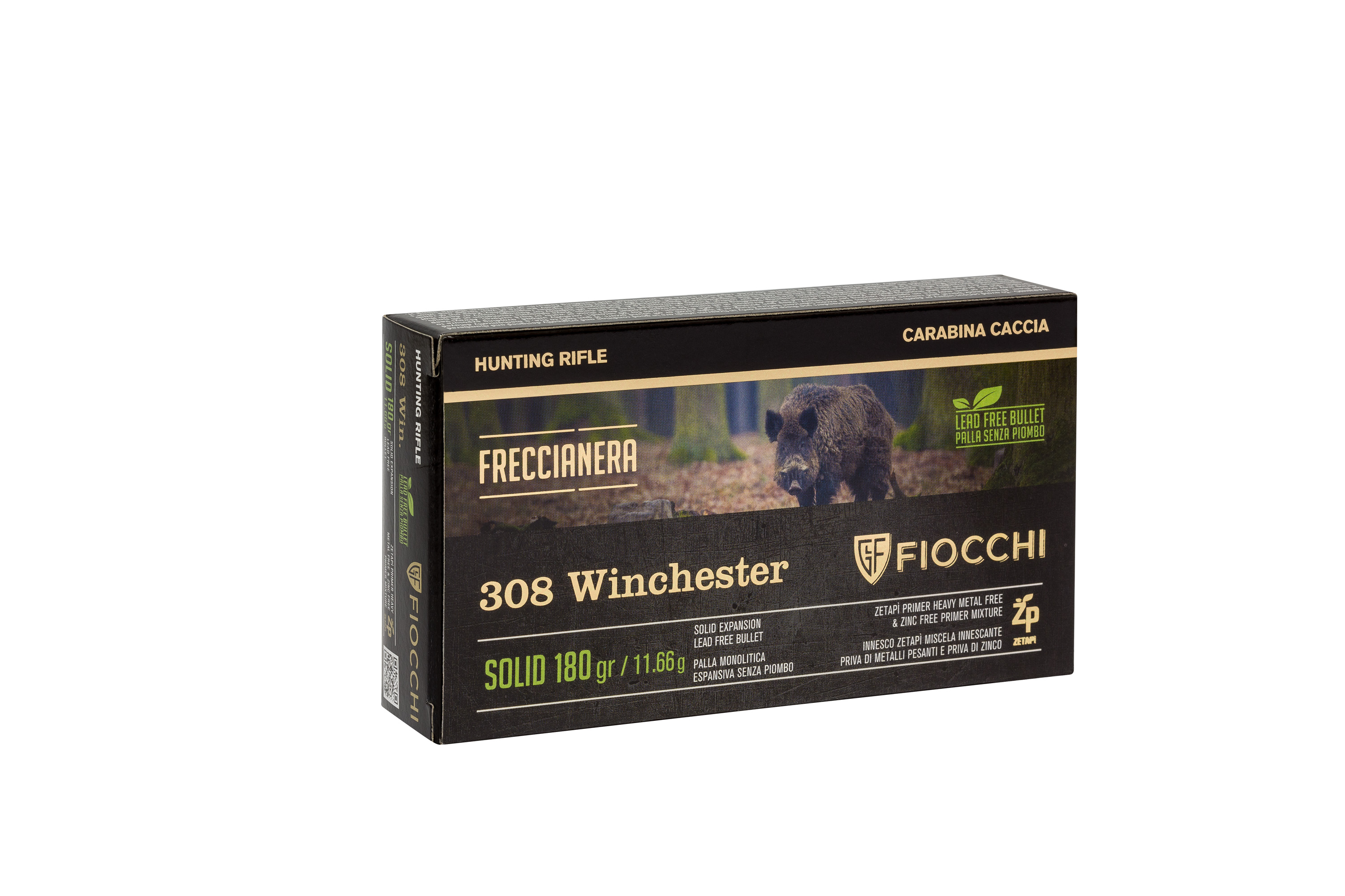 FIOCCHI 308 WINCHESTER FRECCIA NERA  180