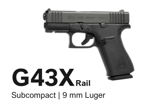 Glock 43X Rail / FS, 9x19