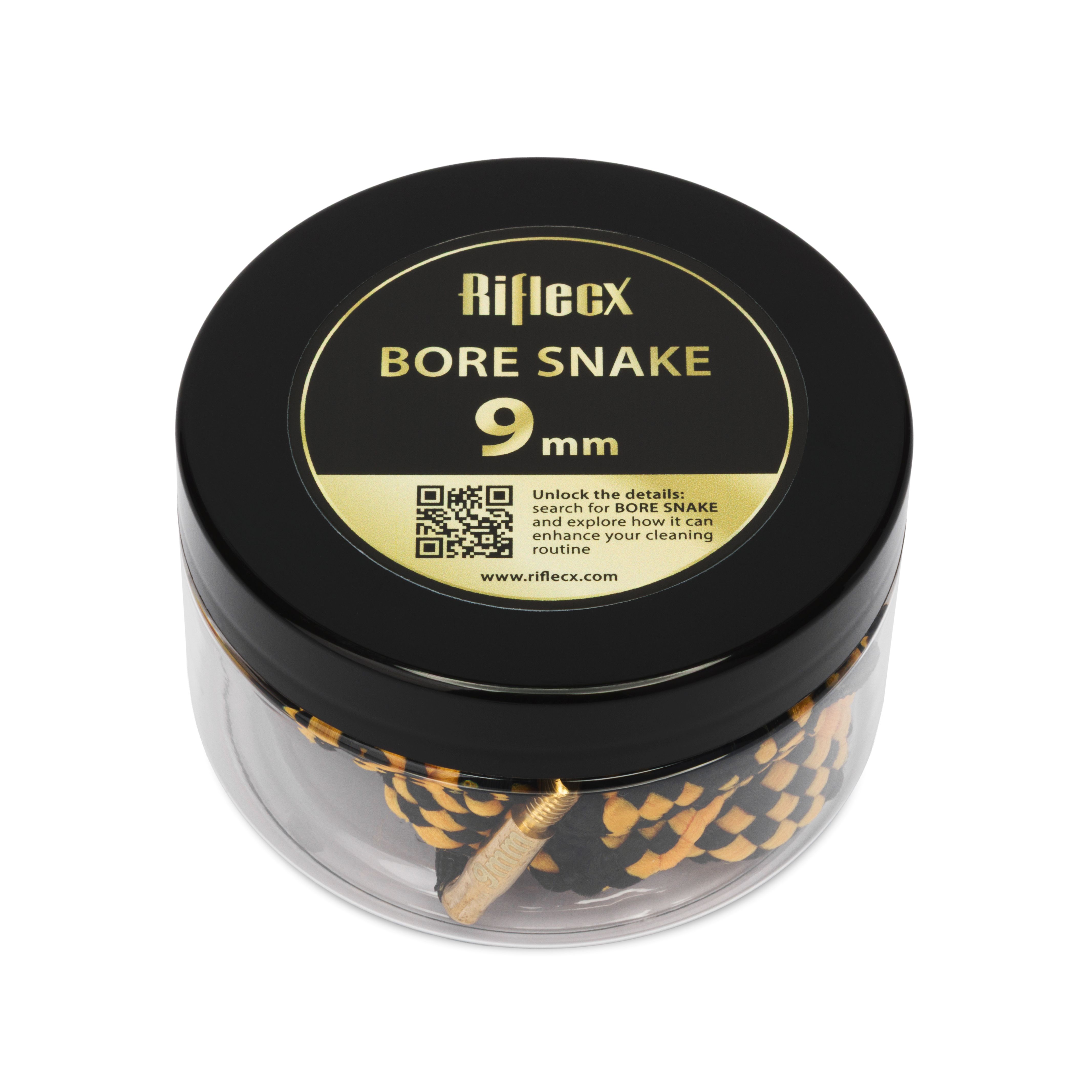 RifleCX Bore Snake 9 mm – čistiaca šnúra na hlaveň pištole