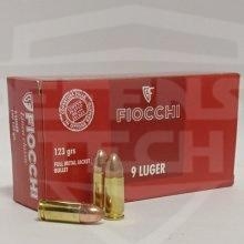 FIOCCHI 9 Luger FMJ 123grs